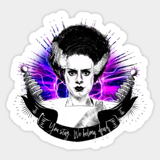 Goth Queens - Frankenstein Bride Sticker